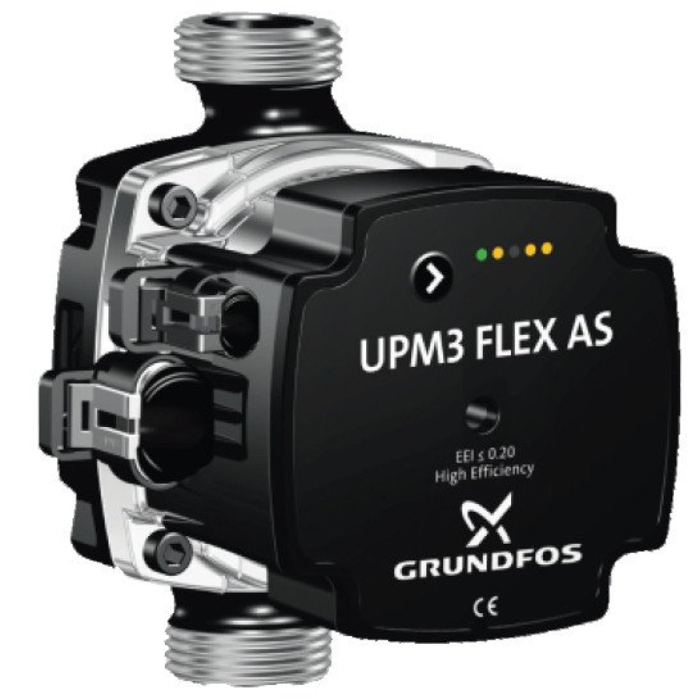GRUNDFOS UPM3 FLEX AS 15-75 CIL3 AZA циркуляційний насос