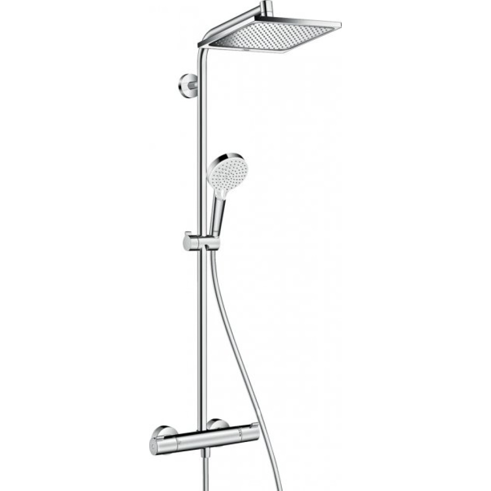 Душова система з термостатом CROMETTA E 240 1jet Showerpipe,  хром