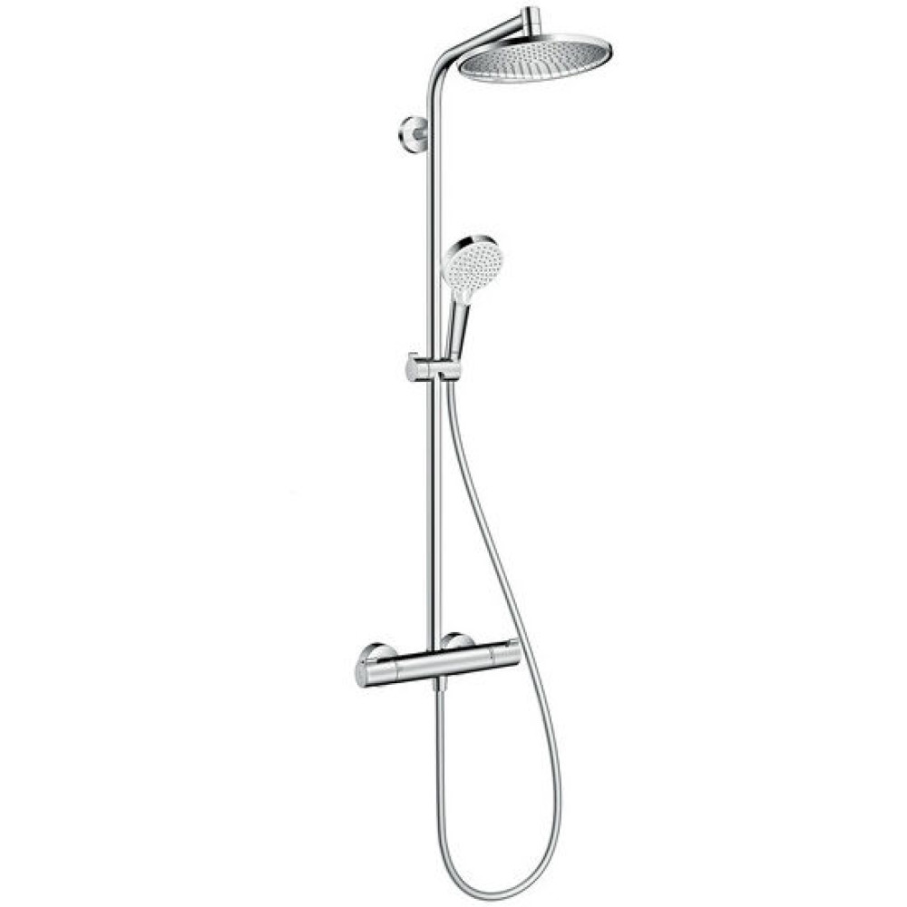 Душова система з термостатом Crometta S 240 1jet Showerpipe , хром