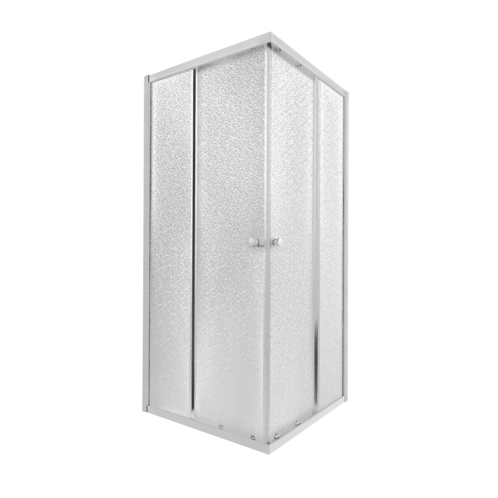 Душова кабіна Qtap Presto WHI1099SP5 90х90, скло Pear 5 мм, без піддона