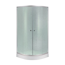 Душова кабіна Lidz Latwa SC80x80.SAT.LOW.FR, скло Frost 4 мм