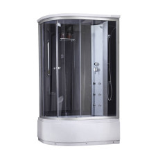 Гідромасажний бокс Lidz Tani SBM120x80R.SAT.HIGH.GR, скло тоноване 4 мм