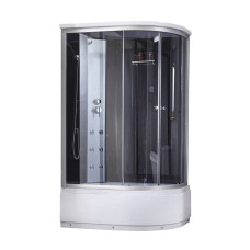 Гідромасажний бокс Lidz Tani SBM120x80L.SAT.HIGH.GR, скло тоноване 4 мм
