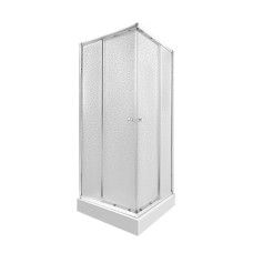 Набір Qtap душова кабіна Presto CRM1088SP5 Pear 80х80 + піддон Unisquare 308815 з сифоном