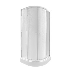 Набір Qtap душова кабіна Presto CRM1099AP5 Pear 90х90 + піддон Uniarc 309915 з сифоном