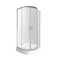 Набір Qtap душова кабіна Taurus CRM1099AC6 Clear 90х90 + піддон Uniarc 309915 з сифоном