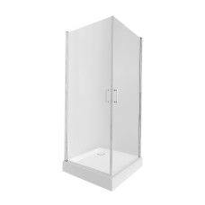 Набір Qtap душова кабіна Gemini CRM1099SC6 Clear 90х90 + піддон Unisquare 309915 з сифоном