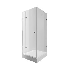 Набір Qtap душова кабіна Capricorn CRM1099SC6 Clear 90х90 + піддон Unisquare 309915 з сифоном