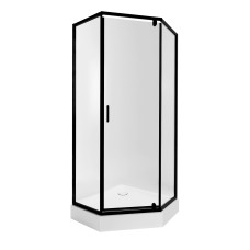 Набір Qtap душова кабіна Scorpio BLA10995-AC6 Clear 90х90 + піддон Leoscorp 309915 з сифоном