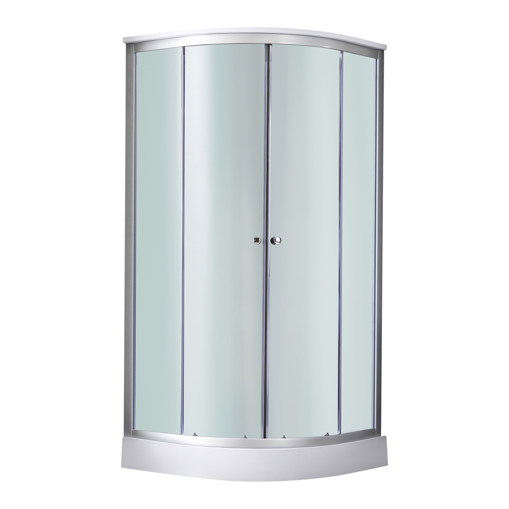 Душовий бокс Lidz Tani SB90x90.SAT.LOW.FB, скло Fabric 4 мм