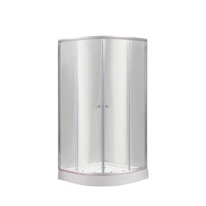 Душова кабіна Lidz Latwa SC90x90.SAT.LOW.TR, скло прозоре 4 мм