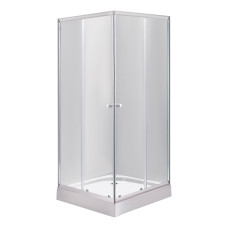 Душова кабіна Lidz Wawel SC80x80.SAT.LOW.TR, скло прозоре 4 мм