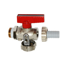 AFRISO Кран KFE 1/2″ нікельований для наповнення і спорожнення системи