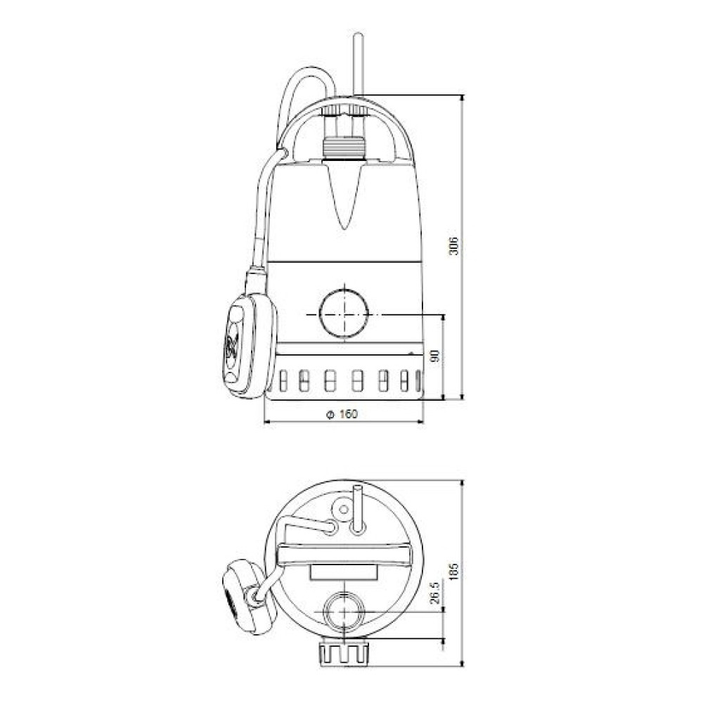 Занурювальний дренажний насос Grundfos Unilift CC5-A1 (96280966)