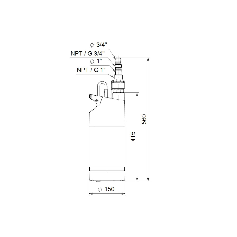 Насос для колодязя Grundfos SB 3-45 A (97686705)