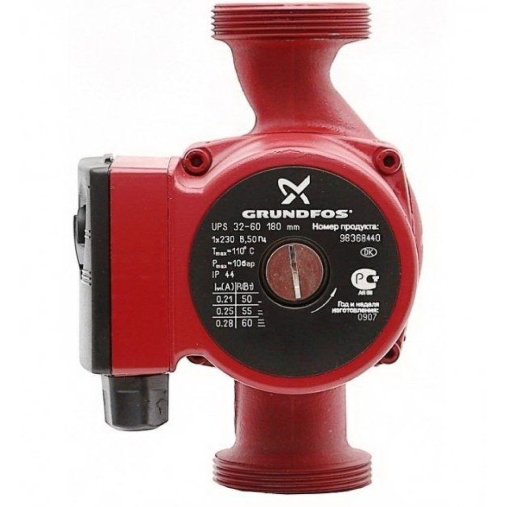 Насос циркуляційний Grundfos UPS 32-60 180 + гайки (98368440)