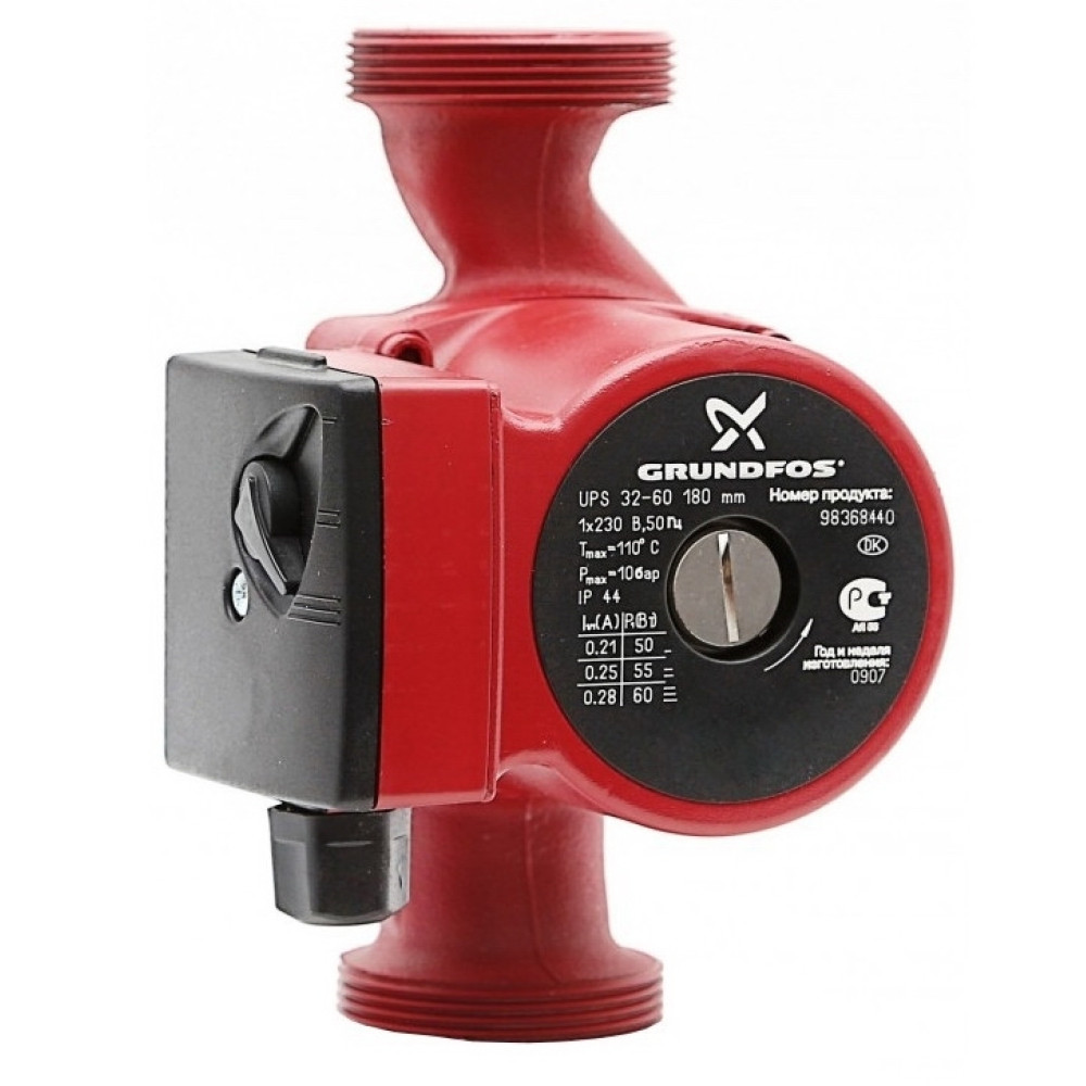 Насос циркуляційний Grundfos UPS 32-60 180 + гайки (98368440)