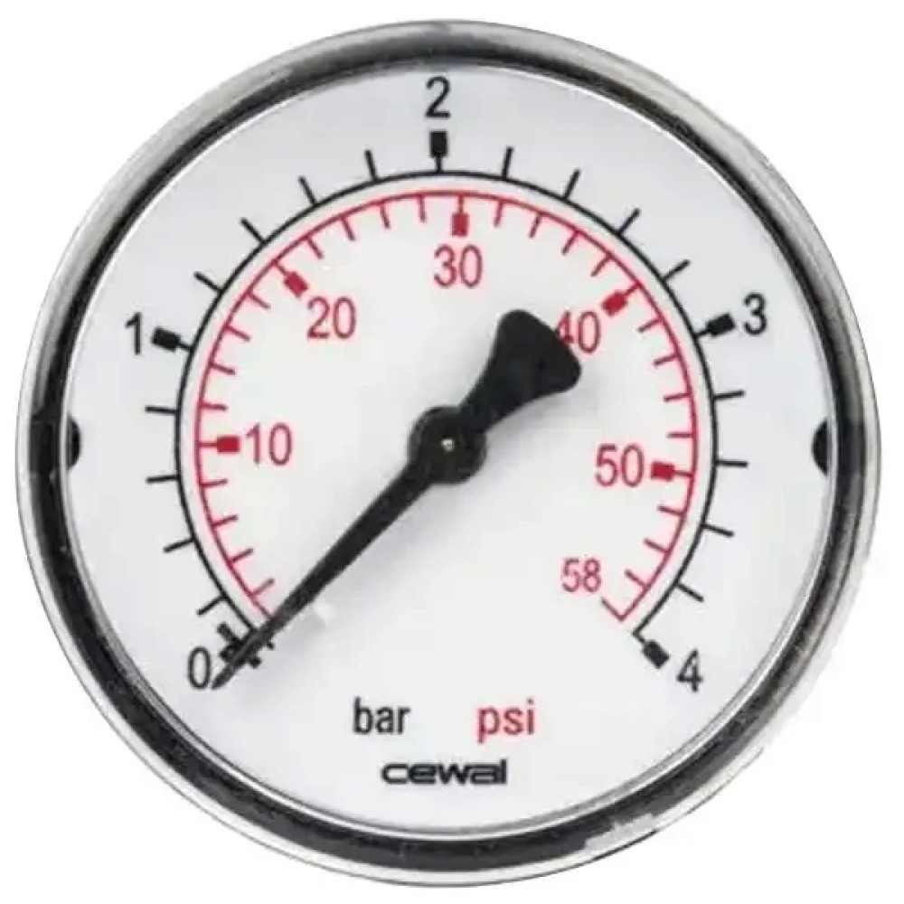 Манометр фронтальний Cewal d63 1/4" 4 бар (91469211)