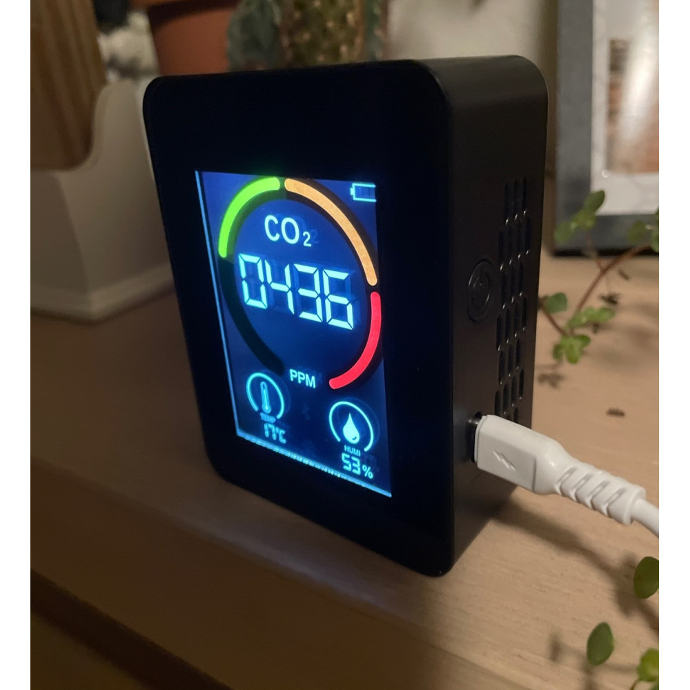Датчик сигналізатор газу PG-L28A-CO2 (чадний газ - CO2) Black