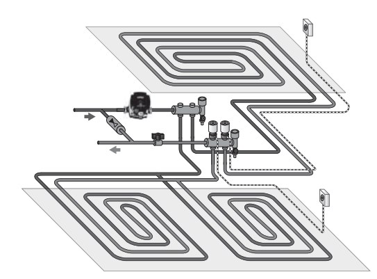 GRUNDFOS UPM3 FLEX AS 15-75 CIL3 AZA циркуляційний насос
