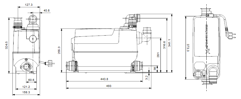 GRUNDFOS SOLOLIFT2 C-3 каналізаційна насосна станція