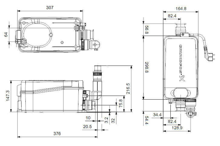 GRUNDFOS SOLOLIFT2 D-2 каналізаційна насосна станція