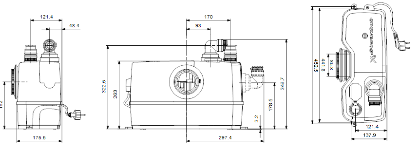 GRUNDFOS SOLOLIFT2 WC-1 каналізаційна насосна станція