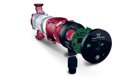 Схема поперечного перерізу насоса GRUNDFOS ALPHA 2 L180